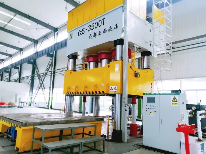 double-acting thin plate stretching hydraulic press
